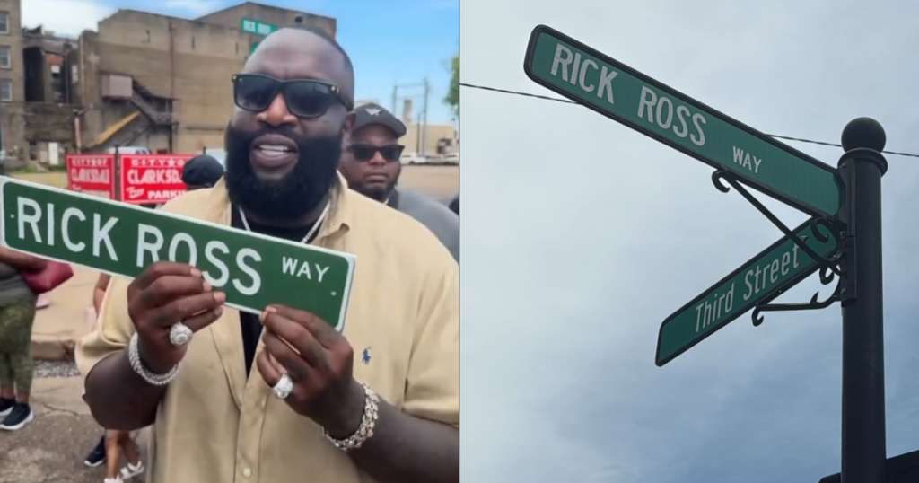 Rick Ross honored with Street named after him in Clarksdale, Mississippi