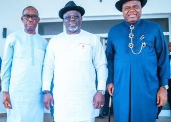 Oborevwori, Okowa's visit to Governor Diri sparks APC defection rumours