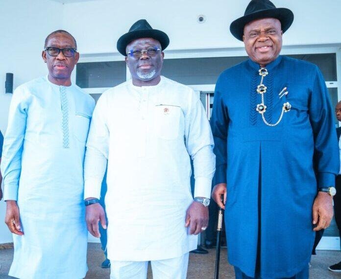 Oborevwori, Okowa's visit to Governor Diri sparks APC defection rumours