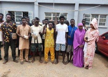 Police raid major criminal spots, detain 182 suspects in Kaduna