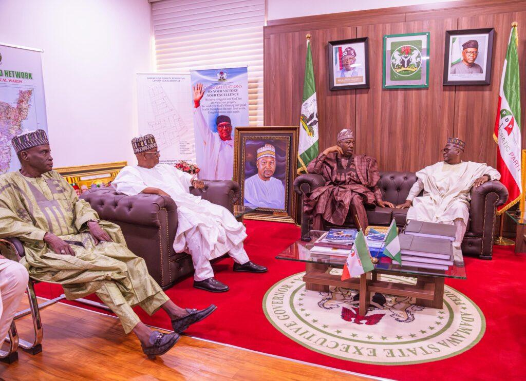 Gov. Zulum, Indimi, others storm Yola over Sen. Aminu's death