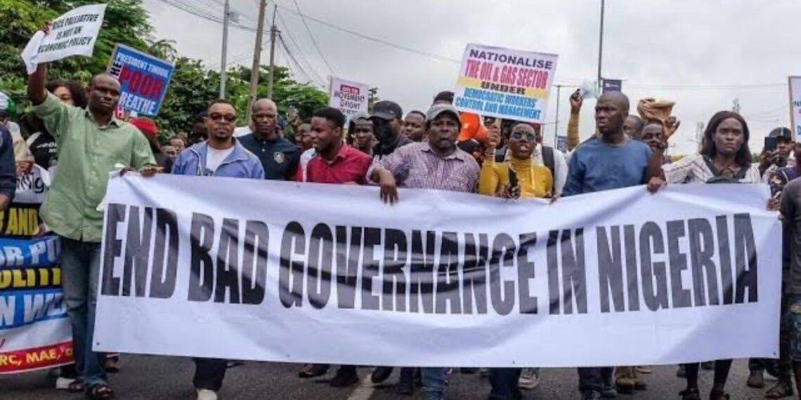 Democracy Day: #EndBadGovernance protest erupts on Awolowo Road as Nigerians decry hunger, failed promises under Tinubu
