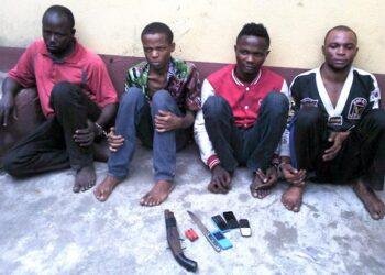 Police arrest 6 gang members in Lagos