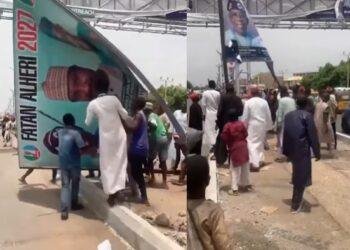 President Tinubu's Poster: Police Warn Kano youths against vandalism