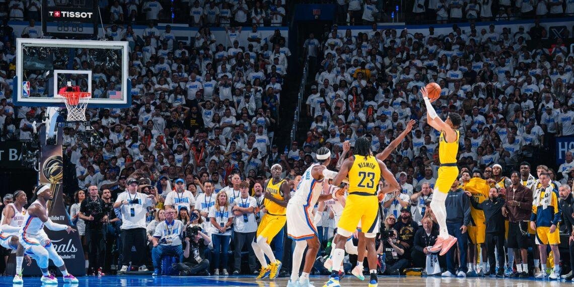Haliburton’s buzzer-beater stuns Thunder as Pacers snatch game 1 win in NBA finals thriller