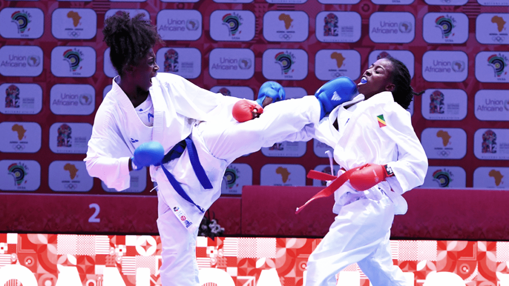 Moshood Abiola National Stadium, African Karate Championship, Team Nigeria, Kingsley Onuelu, Senegal, Morocco, Egyptian athlete, Jennifer Ehiozibue