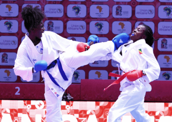 Moshood Abiola National Stadium, African Karate Championship, Team Nigeria, Kingsley Onuelu, Senegal, Morocco, Egyptian athlete, Jennifer Ehiozibue