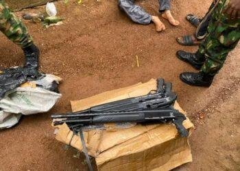 Troops nab gun running syndicate, Taraba, arrest two, recover weapons, Olubodunde Oni, Wukari Local Government Area, Kingsley Chidiebere Uwa