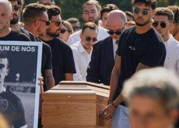Family, football stars attend Diogo Jota, brother's burial in Portugal