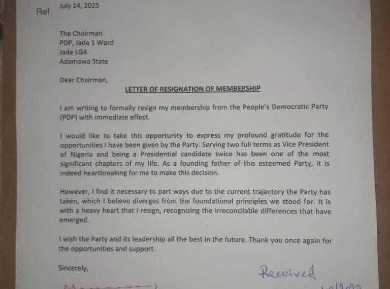 Atiku use of Coat of Arms