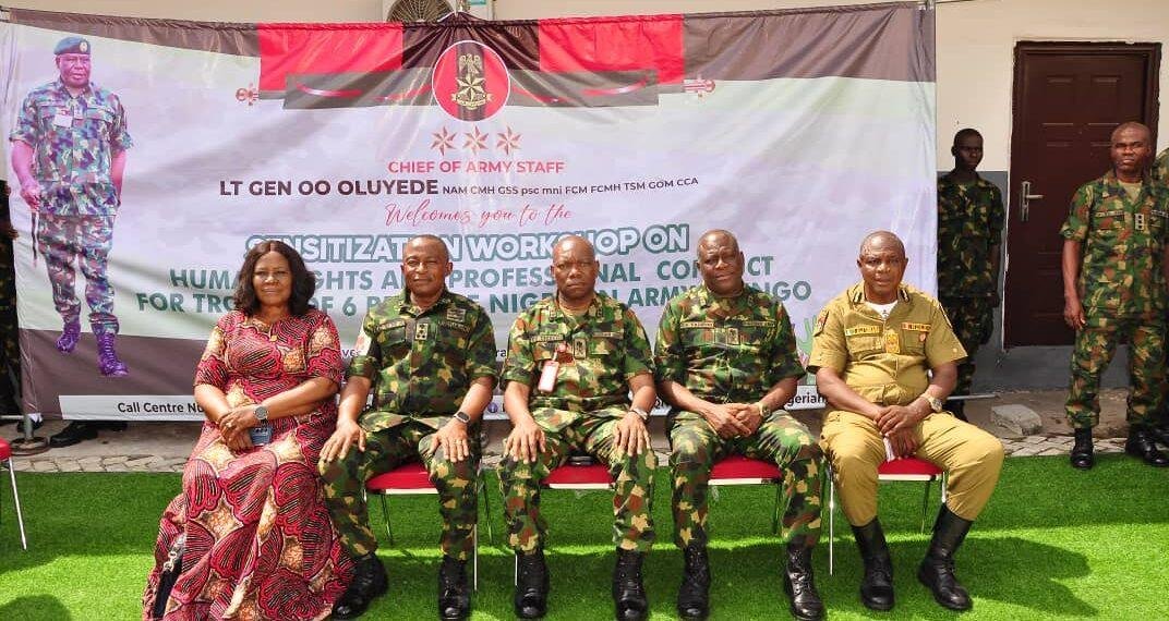 Nigerian Army headquarters trains 6 Brigade troops on human rights, professional conduct