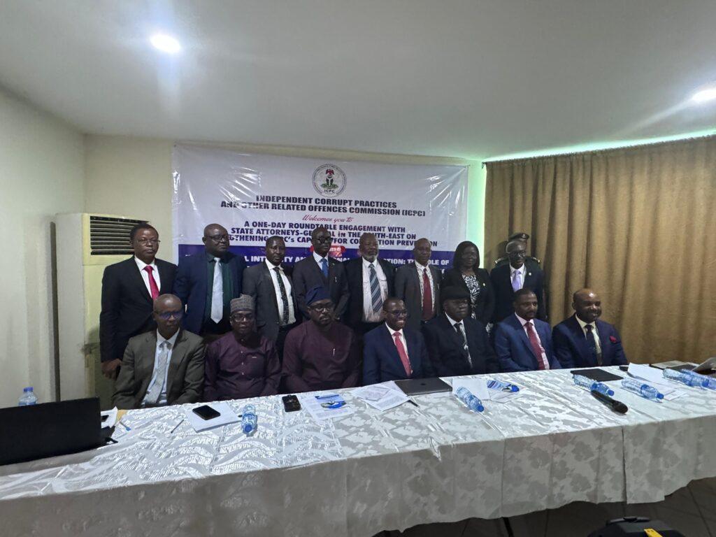 ICPC, South-East Attorneys-General forge Stronger alliance against corruption at high-level Abuja roundtable
