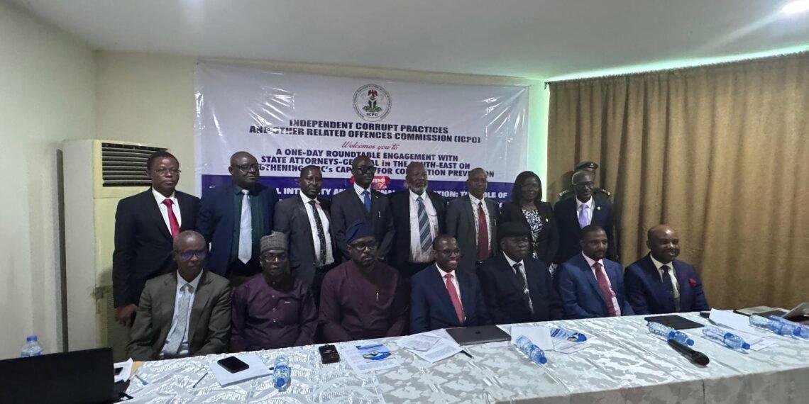 ICPC, South-East Attorneys-General forge Stronger alliance against corruption at high-level Abuja roundtable
