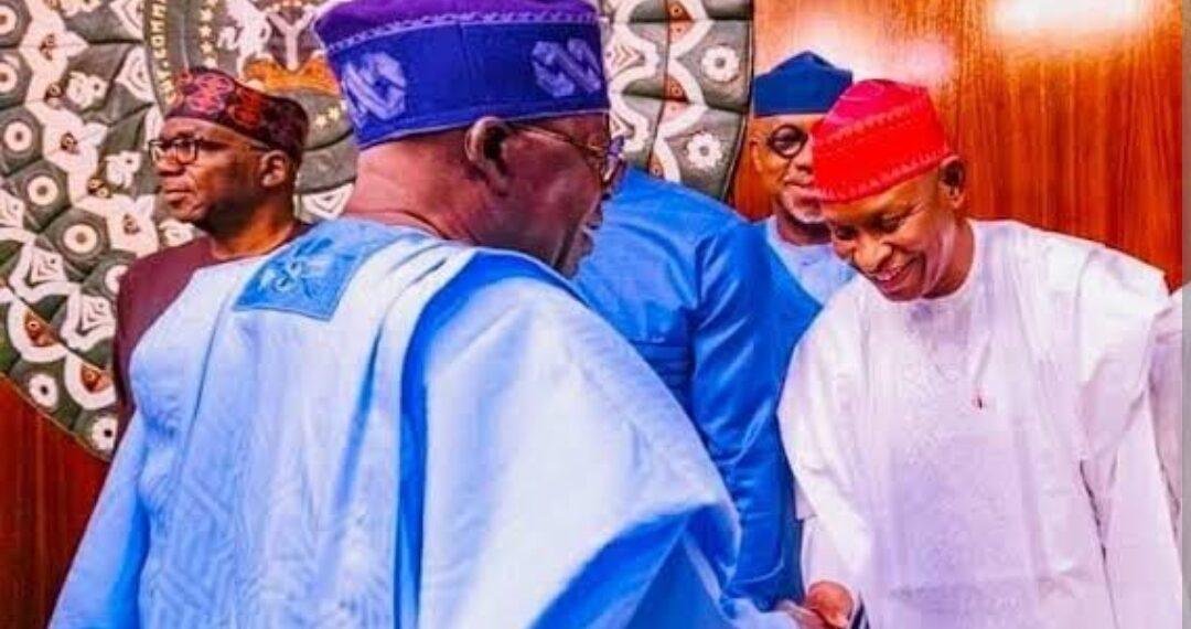 Yusuf and Tinubu in Kano