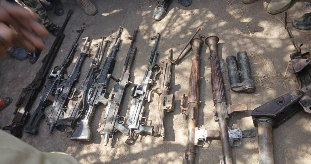 Combined security team recovers arms from forest abandoned by suspected hoodlums