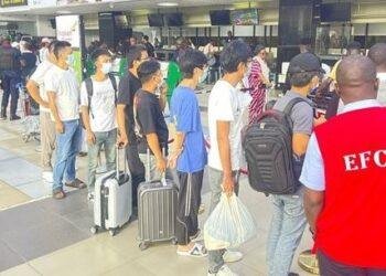 EFCC, Immigration service repatriate 51 foreign nationals jailed for cybercrime in Nigeria