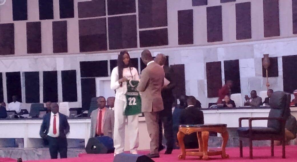 Gov. Nwifuru rewards D’Tigress star, Ejiofor with ₦30m, duplex