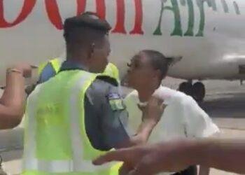 Ibom Air passenger assaults flight attendant at Lagos Airport, sparks outrage online