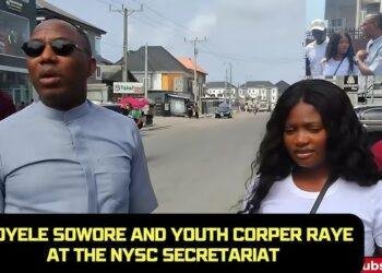 Sowore leads protest at NYSC Headquarters in Abuja, demands immediate release of Corps Member Raye's withheld Certificate