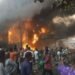 Panic in Calabar as massive fire erupts near Free Trade Zone Petrol Tank Farm