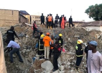 4 men rescued from Yaba building collapse site
