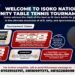 ISOKO NATION UNITY TABLE TENNIS TOURNAMENT RETURNS FOR SECOND EDITION