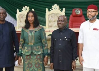 Gov Otti Swears-in two new Commissioners, Adviser, carries out minor cabinet reshuffle
