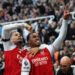 ‎Gabriel's last-minute goal secures Arsenal's 2-1 victory against Newcastle