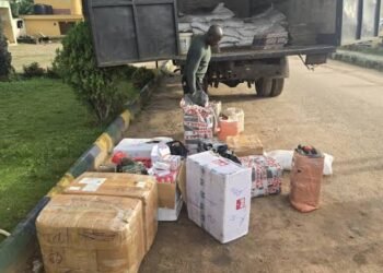 Police recover gun, intercept truckload of illicit drugs in Asaba