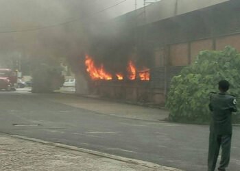 Breaking: Rivers 12-storey secretariat on fire