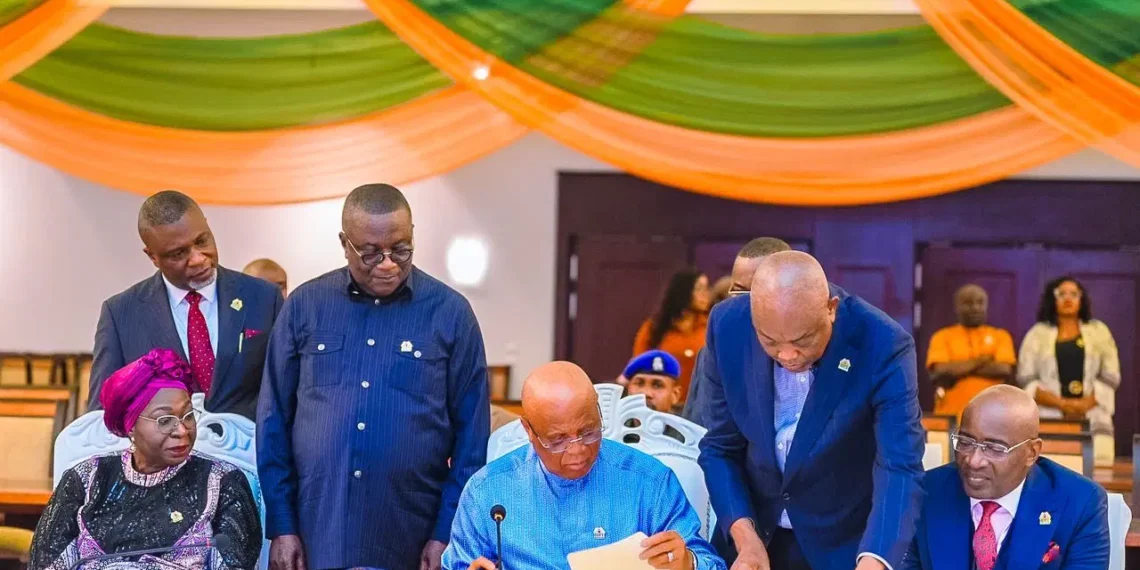 Governor Umo Eno signs N695bn 2025 supplementary budget into law