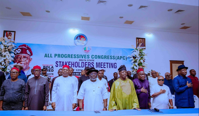 2027: Tinubu, Oborevwori secure U3 endorsement as Delta APC leaders unite ahead of elections