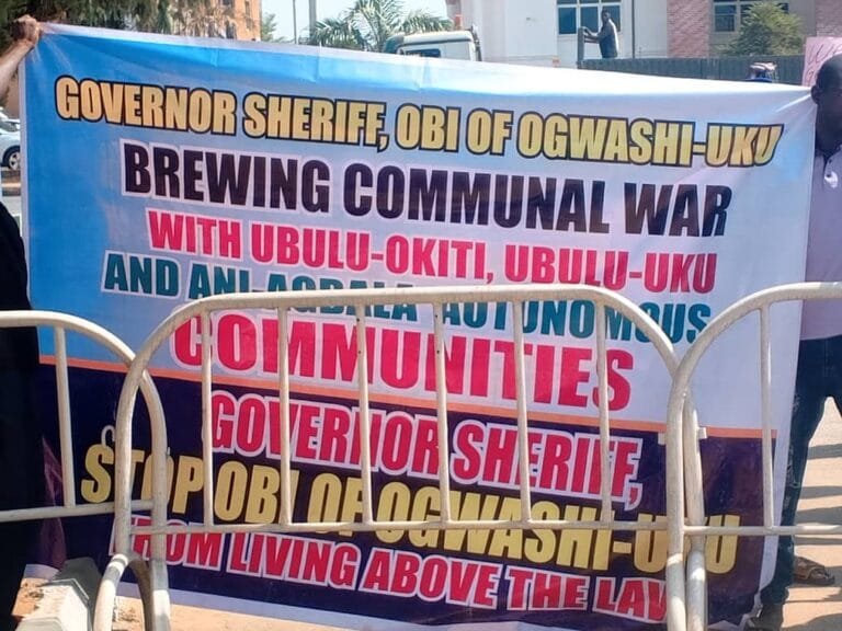 Ogwashi-Uku community leaders storm Government House, assembly over new land policy