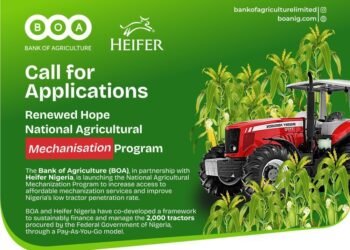 FG unveils Renewed Hope Agricultural Mechanisation Programme, calls on Nigerians to apply before November 10