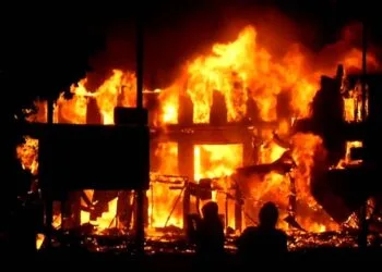 Property worth N40m destroyed by fire as physically challenged widower, children escape death in Ebonyi