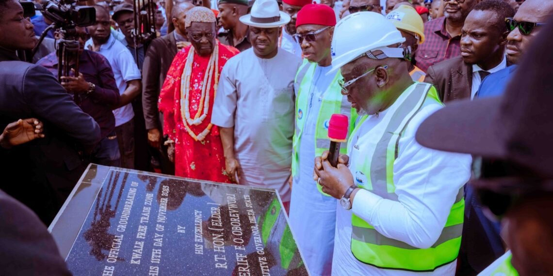 Gov. Oborevwori breaks ground for Kwale Free Trade Zone, promises thousands of jobs