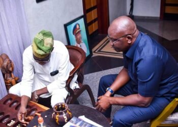 Fayose visits Obasanjo in Abeokuta ahead of 65th birthday
