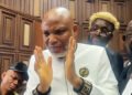 Just in: Chaos in Court as Nnamdi Kanu Confronts Justice Omotosho During Ruling