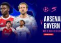 Arsenal surges past Bayern Munich 3 to 1 to extend perfect Champions League run