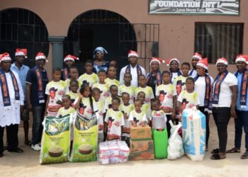 Elomaz Foundation gifts foodstuffs, toiletries to orphanage homes in Delta