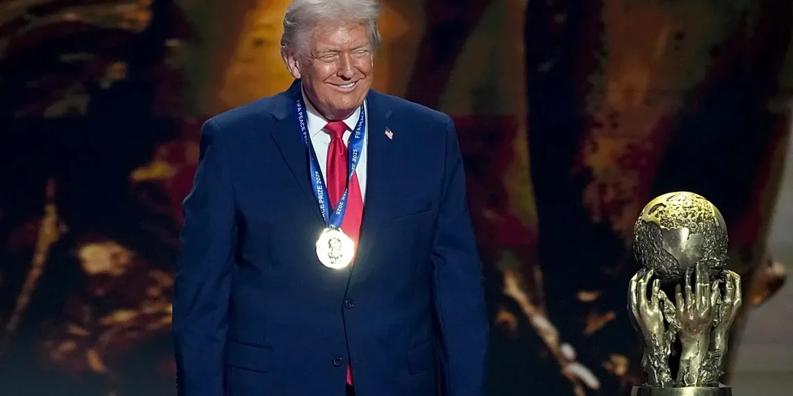 Trump receives inaugural FIFA Peace Prize at World Cup draws