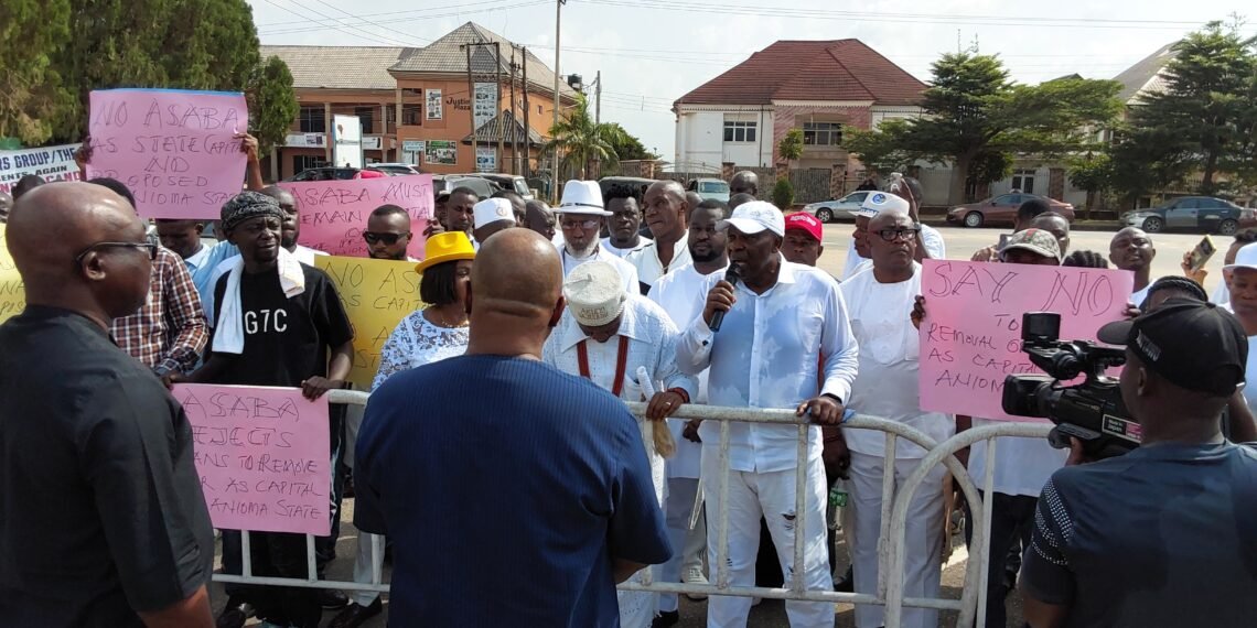 Protest rocks Asaba over status as capital of proposed Anioma State