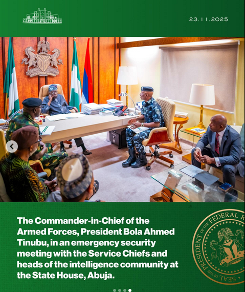 Tinubu in high-level security meeting after appointing new Defence Minister