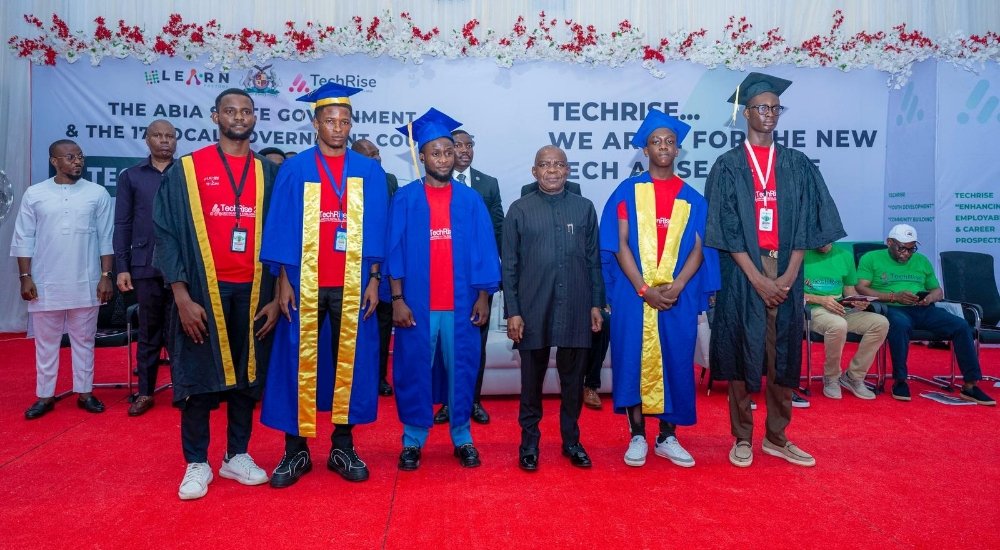 Governor Otti grants automatic employment to 50 TechRise graduates, approves cash rewards for 849 trainees