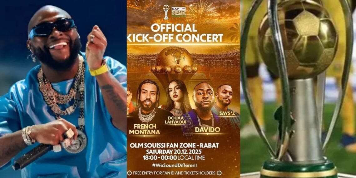 Davido to headline star-studded opening concert for AFCON 2025 in Rabat