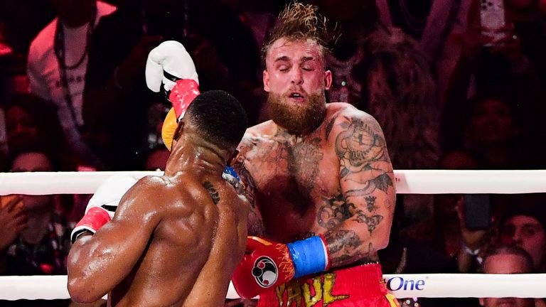 Anthony Joshua breaks Jake Paul’s Jaw in Miami heavyweight clash