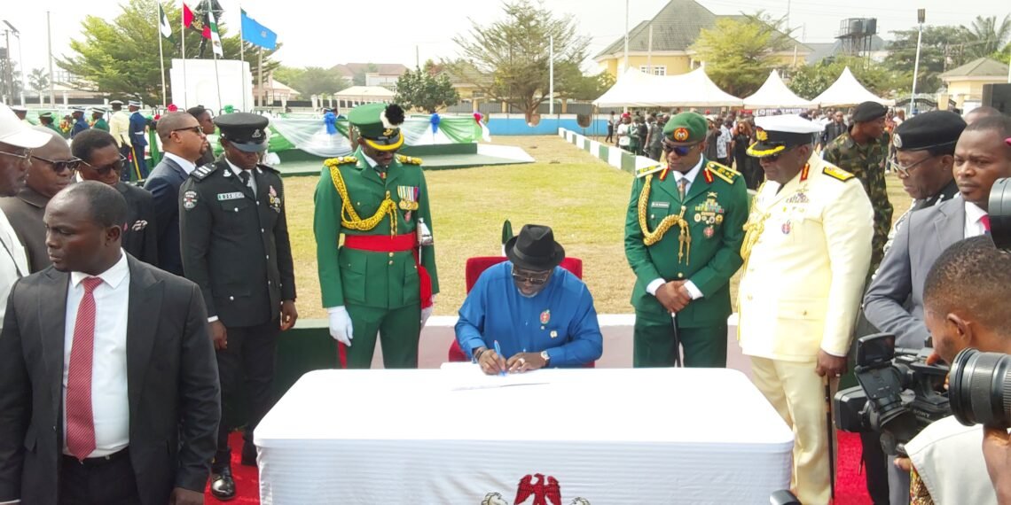 Oborevwori honours fallen heroes at 2026 Armed Forces Remembrance Day in Asaba