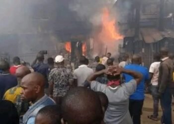 Gov. Okpebholo visits Ekpoma fire scene, promises to rebuild burnt shops