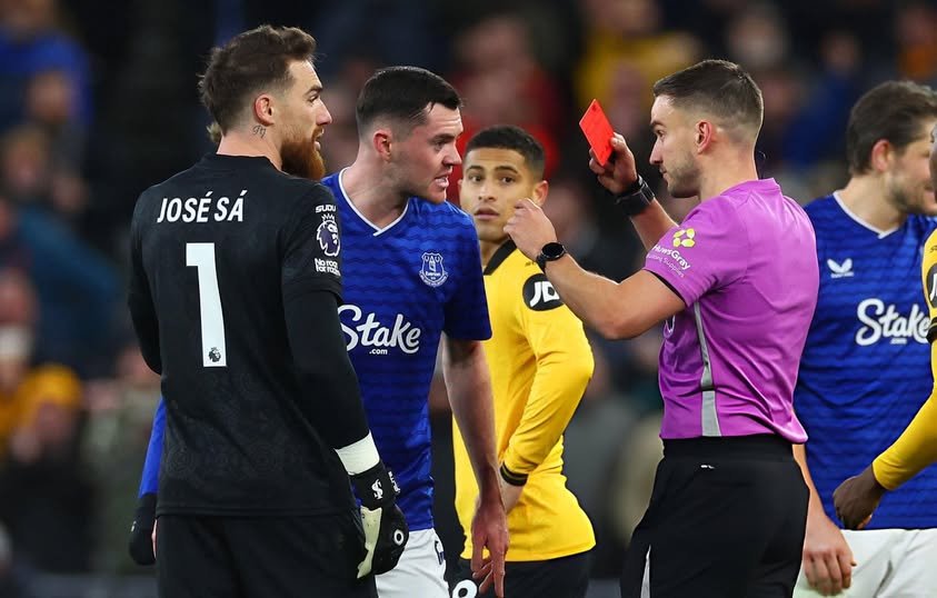 Everton slams FA panel, express disappointment after failed red card appeal against Wolves