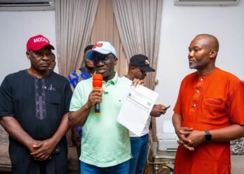 Gov. Okpebholo gets APC registration card, urges members to register at their various wards